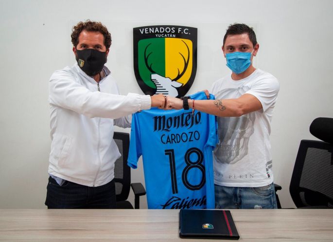 Ya en Mérida Neri Cardozo, nuevo refuerzo de Venados FC
