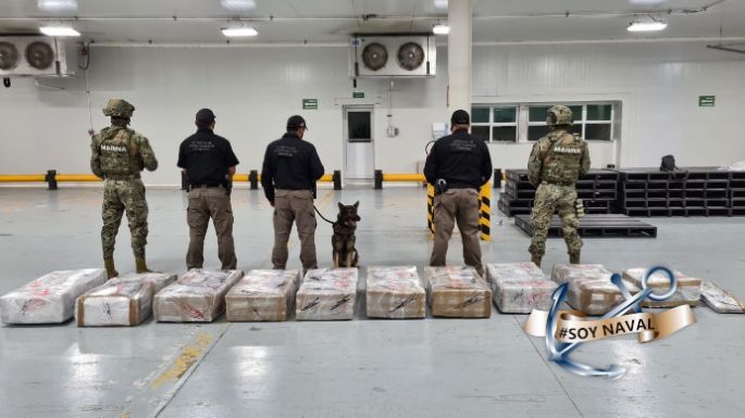 Decomisan 678 kilogramos de cocaína en el Puerto de Manzanillo, Colima