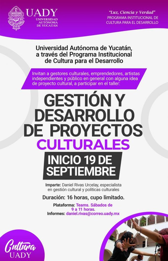 Ofrecen taller para la gestión de proyectos culturales     