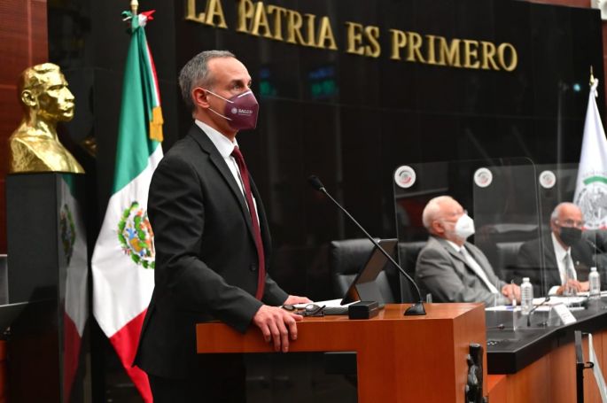 Cuestionan senadores a López-Gatell sobre manejo de la pandemia