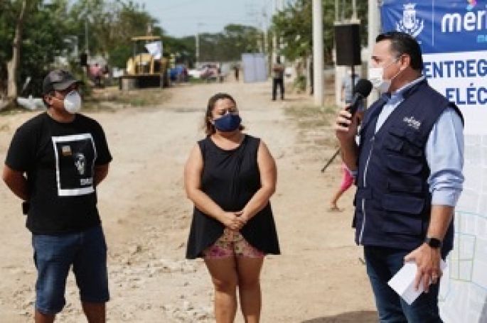 El alcalde Renán Barrera cumple su compromiso de avance continuo hacia el rezago cero en Mérida