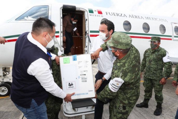 Arriban a Yucatán 10,725 vacunas para aplicar segunda dosis a personal de salud de áreas Covid