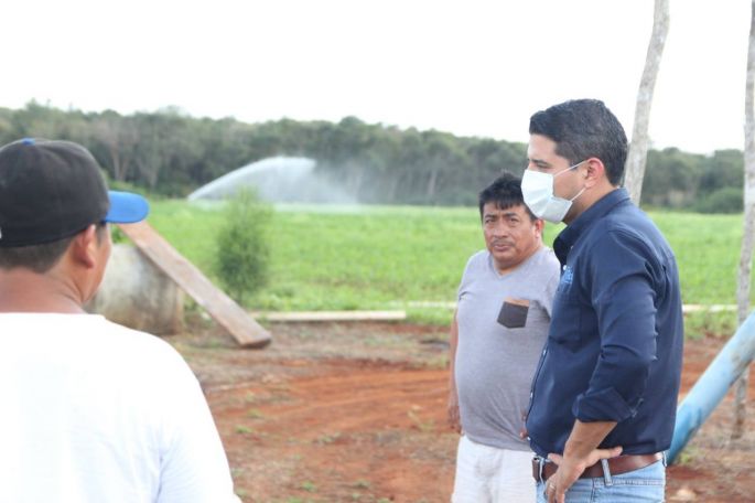 Diego Ávila continúa apoyando a las comisarías más apartadas de Tekax