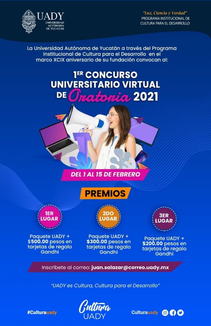 Convocan a certámenes de oratoria y declamación  