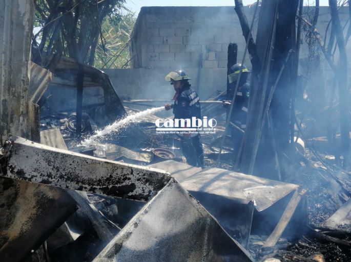 Céntrico incendio por descuido infantil 