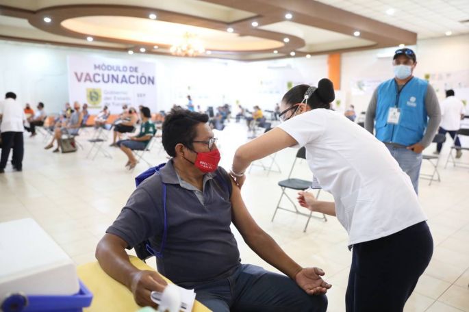 El próximo martes 11 de mayo comenzará la vacunación de personas de 50 a 59 años en 13 municipios más de Yucatán