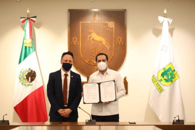 Yucatán y la Embajada del Estado de Israel firman carta de intención para ampliar la cooperación e intercambio en diversos campos