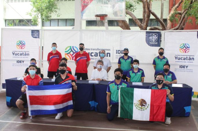 Selección de tenis de mesa de Costa Rica realiza campamento en Yucatán