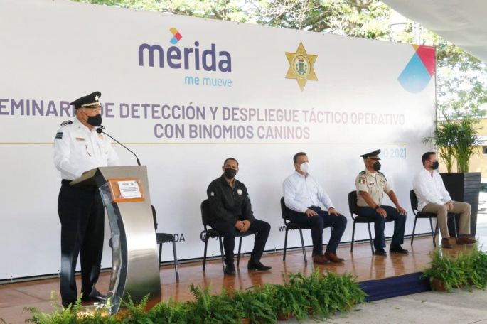Constante profesionalización de la Policía Municipal de Mérida  para mayor seguridad de la ciudadanía