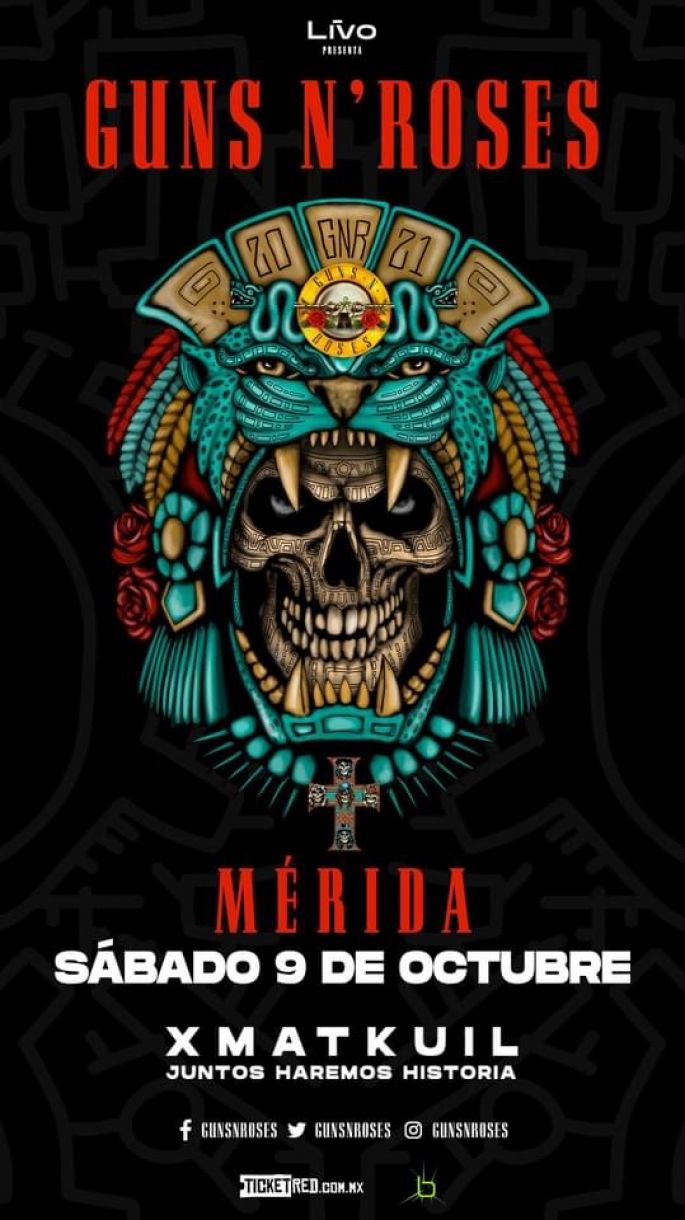 Aún sin permisos estatales y municipales para el concierto de Guns N Roses 