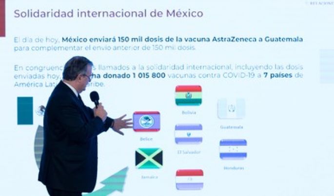 En agosto, México alcanzará los 100 millones de vacunas acumuladas contra COVID-19: Ebrard