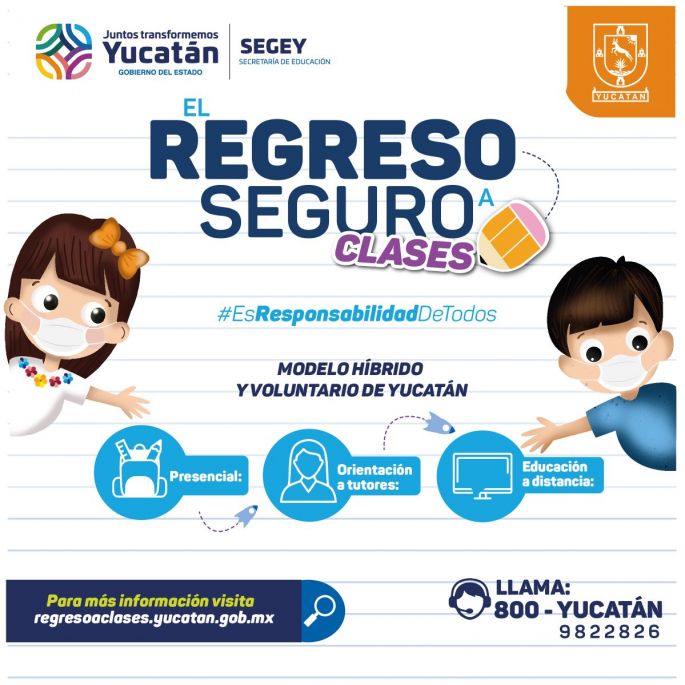 Este lunes 30 inicia el Proceso de regreso seguro a clases