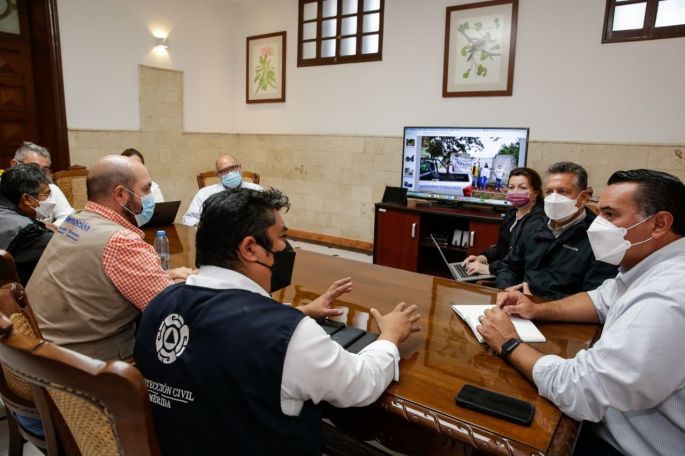 El Ayuntamiento de Mérida intensifica labores para atender daños ocasionados por la tormenta tropical “Grace”