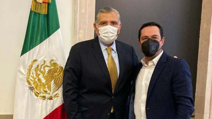 Se reúne el Gobernador Mauricio Vila con el titular de la Secretaría de Gobernación, Adán Augusto López Hernández