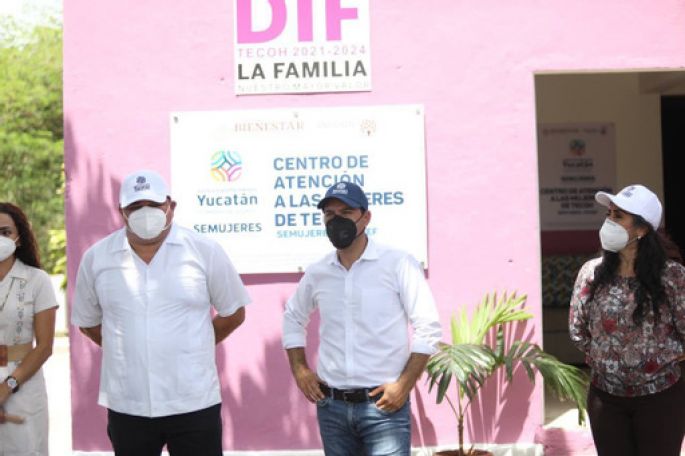 Inaugura el Gobernador Mauricio Vila Dosal el Centro Regional de Atención a las Mujeres de Tecoh