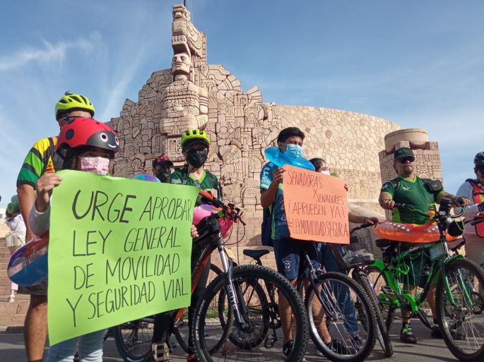 Demandan al Congreso del Estado que legisle para los ciclistas