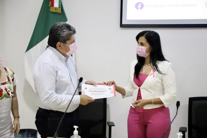 Fracción Parlamentaria del PRI y Fundación Tócate en alianza contra el cáncer de mama