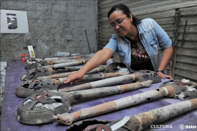 Descubren cerca de Plaza Garibaldi una rica ofrenda mexica depositada tras la invasión de Tenochtitlan