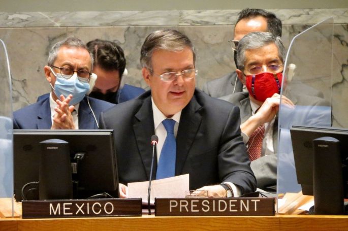 En la ONU, el canciller Ebrard lanza propuesta para frenar tráfico de armas