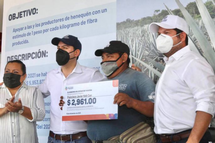 Fuerte apoyo del Gobernador Mauricio Vila Dosal a los productores henequeneros del estado