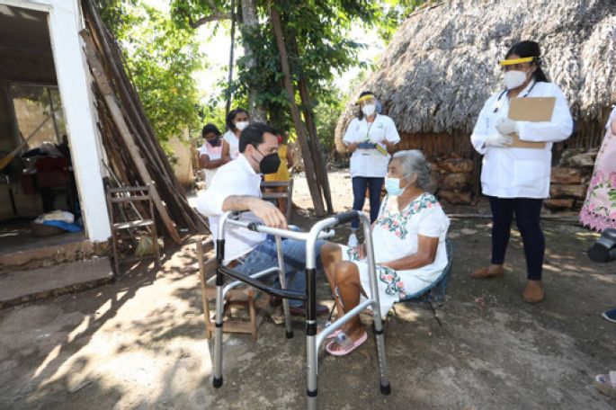 Con el programa "Médico a domicilio”, el Gobierno del Estado continúa preservando y cuidando la salud de los sectores más vulnerables de Yucatán