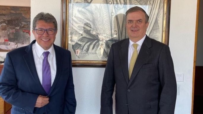 Ricardo Monreal y Marcelo Ebrard revisan agenda legislativa en materia de política exterior