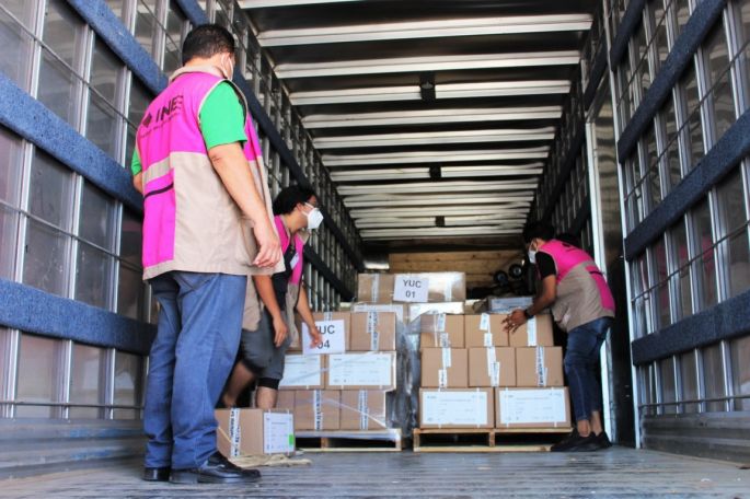 Recibe el INE Yucatán 1.69 millones de papeletas para la Revocación de Mandato