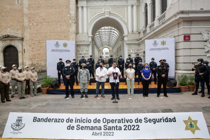 Mérida refuerza su seguridad para mantener la paz social
