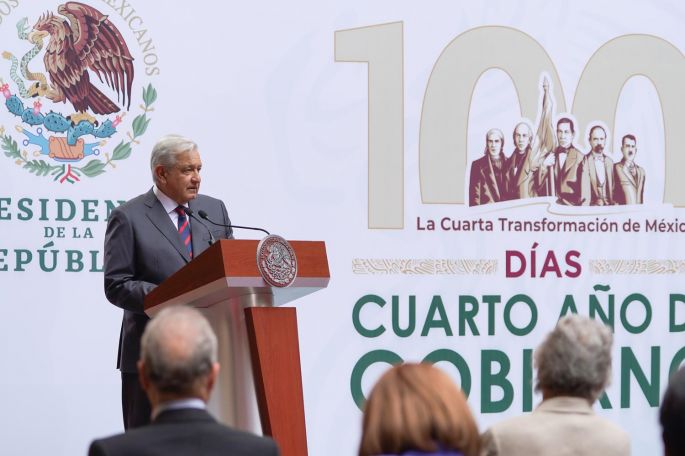 AMLO rinde informe a 100 días del 4to año de gobierno 