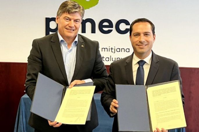 Mauricio Vila firma convenio con la Confederación Patronal de Micro, Pequeña y Mediana Empresa de Cataluña para atraer inversiones y generar empleos