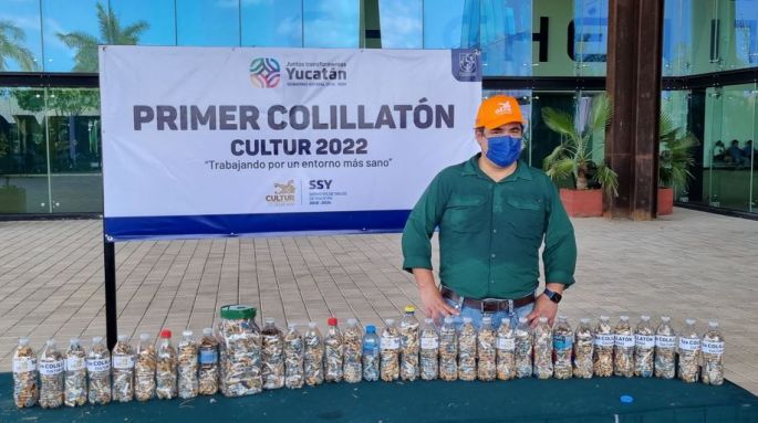 Las 12,900 colillas de cigarro que recolectó Cultur se convertirán en una obra de arte