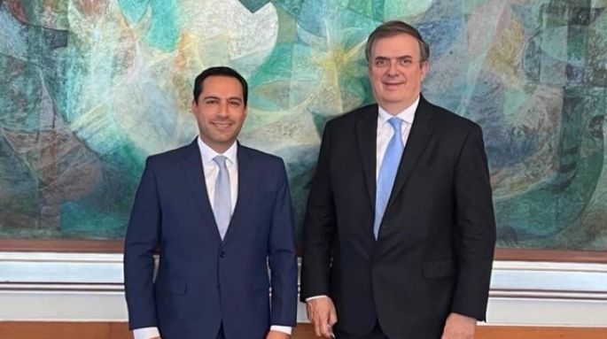 El Gobernador Mauricio Vila se reunió con Marcelo Ebrard para presentar los proyectos de inversión que se desarrollan en el estado
