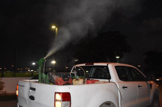 Realiza SSY doble barrido de fumigación en Mérida junto con el Ayuntamiento