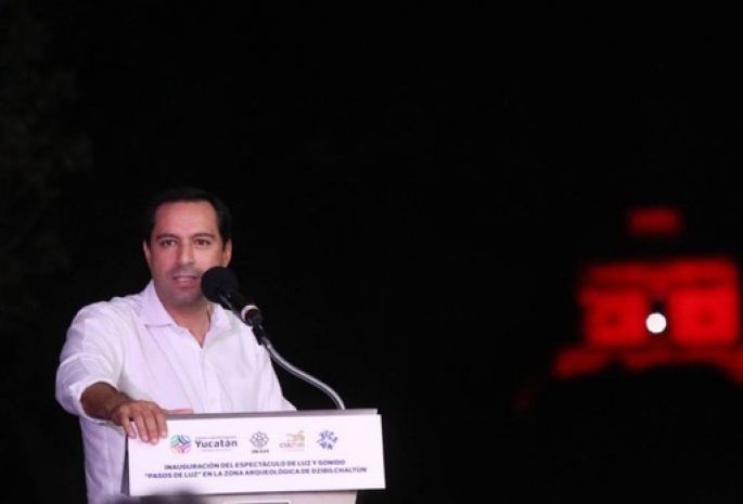 Inaugura el Gobernador Mauricio Vila Dosal el videomapping 
