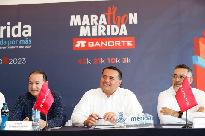 Presentan el Maratón Internacional de Mérida 2023