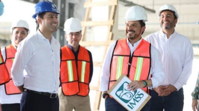 Ponen en marcha el Gobernador Mauricio Vila Dosal y el director del IMSS, Zoé Robledo Aburto, la obra del Hospital General de la zona Ticul