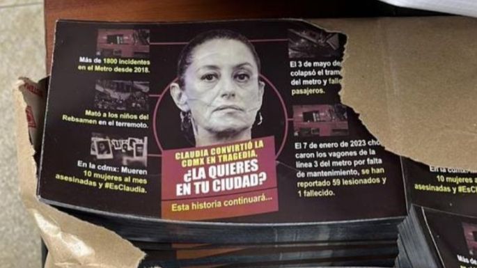 Encuentran propaganda contra Sheinbaum en oficinas de la alcaldía Cuauhtémoc de la CDMX