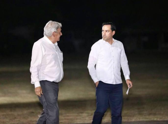 En nueva reunión, el Gobernador Mauricio Vila  y el Presidente López Obrador dan seguimiento a Tren Maya y proyectos para el desarrollo de Yucatán