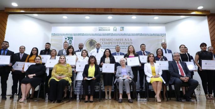 Entrega IMSS Premio a la Competitividad 2022 a la Subdelegación Mérida Norte, por excelencia y altos estándares de calidad