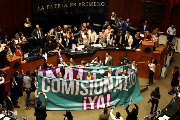El Senado convertido en un verdadero corral de borricos
