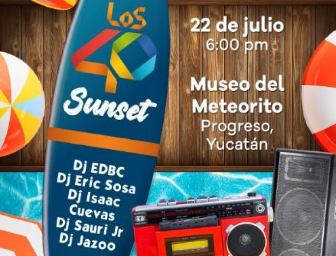 Siguen festejos por el 1er. aniversario Museo del Meteorito con "Los 40 Sunset, edición especial de verano"