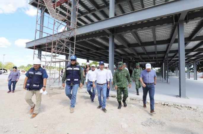 Construcción de la estación del Ie-tram en el Gran Parque de “La Plancha” avanza favorablemente