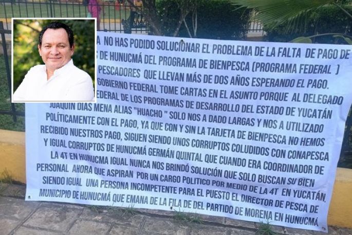 Pescadores yucatecos denuncian a Joaquín Díaz Mena de haberlos traicionado