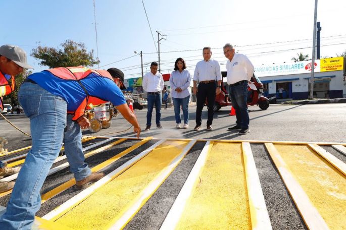 El Ayuntamiento de Mérida refuerza el mejoramiento de vialidades en todo el municipio