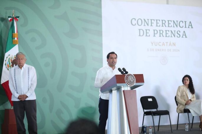 AMLO reconoce el trabajo del Gobierno de Mauricio Vila Dosal en seguridad y combate a la pobreza