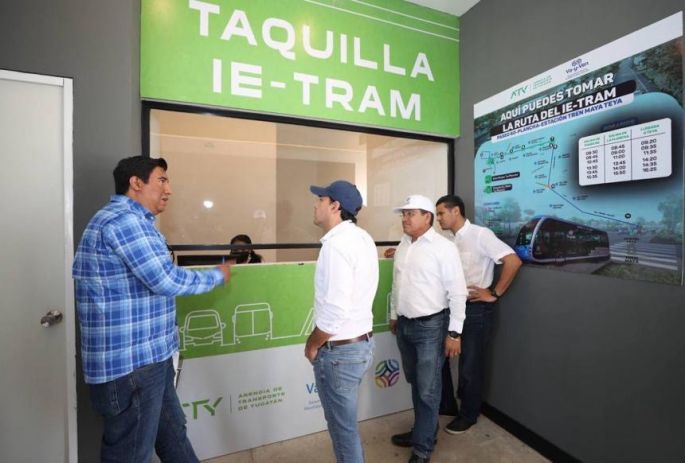 Supervisa el Gobernador Mauricio Vila Dosal avances de la estación del Ie-Tram en La Plancha para seguir transformando la movilidad
