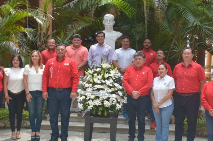A 109 años de la entrada del General Salvador Alvarado a Yucatán, el PRI rinde homenaje al revolucionario que transformó al estado