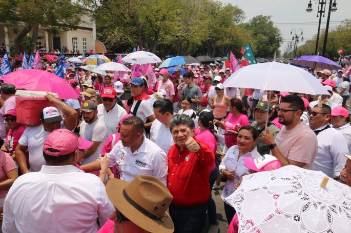 PRI Yucatán presente en apoyo de Xóchitl, en defensa de la democracia y de México