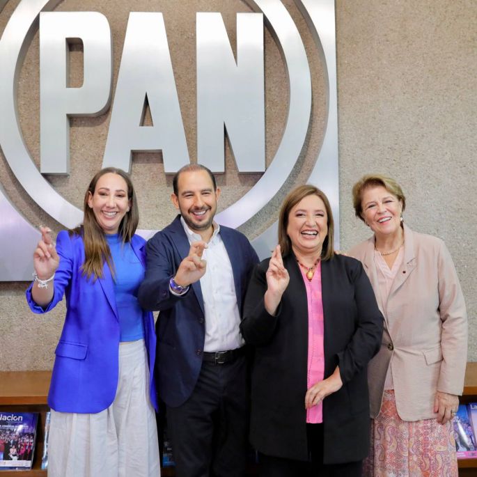 Xóchitl Gálvez y Marko Cortés “liman asperezas”; se reúnen en el CEN del PAN