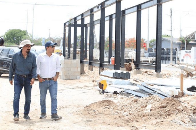 El Gobernador Mauricio Vila constató los avances de la construcción de los Centros de Transferencias Multimodal (Cetram) Motul, Cancún y Umán
